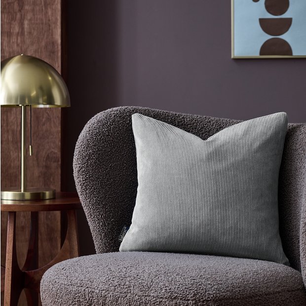 Habitat cord cushion cover charcoal 43x43cm, UK version