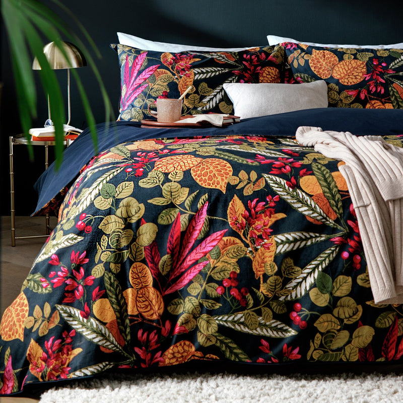 Habitat Cotton Botanical Foliage Bedding Set - Double