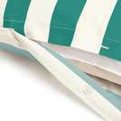 Habitat stripe green and white duvet cover set single, UK version