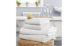 Home Essentials Plain 4 Piece Towel Bale in Super White