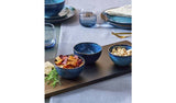Habitat Set of 3 Reactive Stoneware Nibble Bowls - Navy Snack Bowls