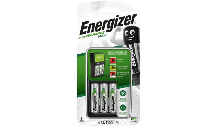 Energizer Maxi battery charger with 4 AA batteries - British product