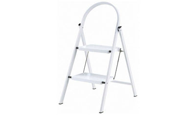 Werner 2 Tread Steel-Framed Stepstool White Step Stool 0.45m Height