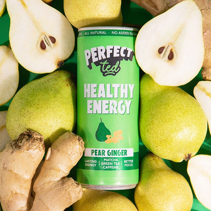 PerfectTed Matcha Pear Ginger Energy Drink 250ml - McGrocer