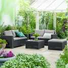 Keter 5 Seater Garden Sofa Set Grey, UK version