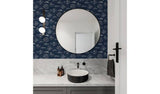 Contour Into The Deep Navy Wallpaper