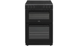 Bush double oven electric cooker black 60cm - British product