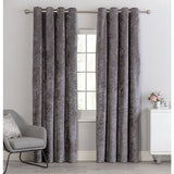 Argos Home velvet eyelet curtains charcoal 168x183cm - British product