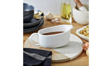 Habitat Riko white porcelain gravy boat 600ml, UK version