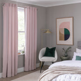 Habitat blush pink eyelet velvet curtains 117x137cm, UK version
