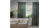 Habitat Thermal Eyelet Curtains Green 168x229cm