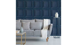 Fresco Wood Panel Blueberry Wallpaper 52cm x 10m Roll