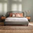 Silentnight Evana double fabric bed frame grey (British brand)
