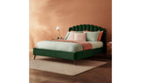Silentnight Oriana Superking Velvet Bed Frame in green, superking size (British brand)