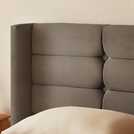Silentnight Double Velvet Bed Frame in Charcoal (British brand)