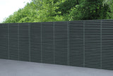 Forest Garden grey fence panel set of 3 - British product