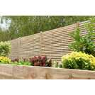 Forest Garden 6x6 Double Slatted Panel x3 set - British product