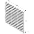 Forest Garden 6x6 double slatted fence panel pack of 4 - British product