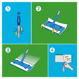 Flash Lemon Wet Cloths 2 x 24 Pack - British product