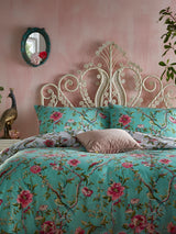 Furn Green Vintage Chinoiserie Reversible Duvet Cover and Pillowcase Set