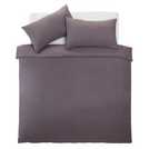 Silentnight Supersoft Plain Charcoal Duvet Set Kingsize (British brand)