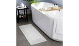 Habitat deep pile white cotton cut pile bath runner 40x100cm, UK version