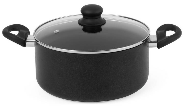 Russell Hobbs 24cm diamond stone aluminium stock pot, imported from the UK
