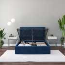 Aspire Kingsize Ottoman Bed in Navy - British product