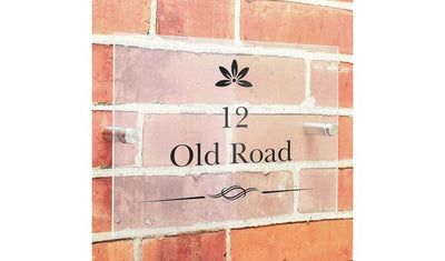 Personalised Message Acrylic House Sign 278g