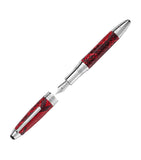 Montblanc Platinum-Plated Leather Meisterstück fountain pen, imported from the UK