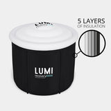 Lumi Recovery Pod Max Insulated Ice Bath 420L, UK version