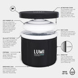 Lumi Recovery Pod Max Insulated Ice Bath 420L, UK version