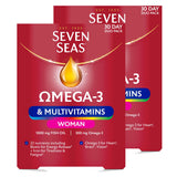Seven Seas Omega 3 Multivitamins Woman Women's Multivitamin Supplement 2 x 60 Count