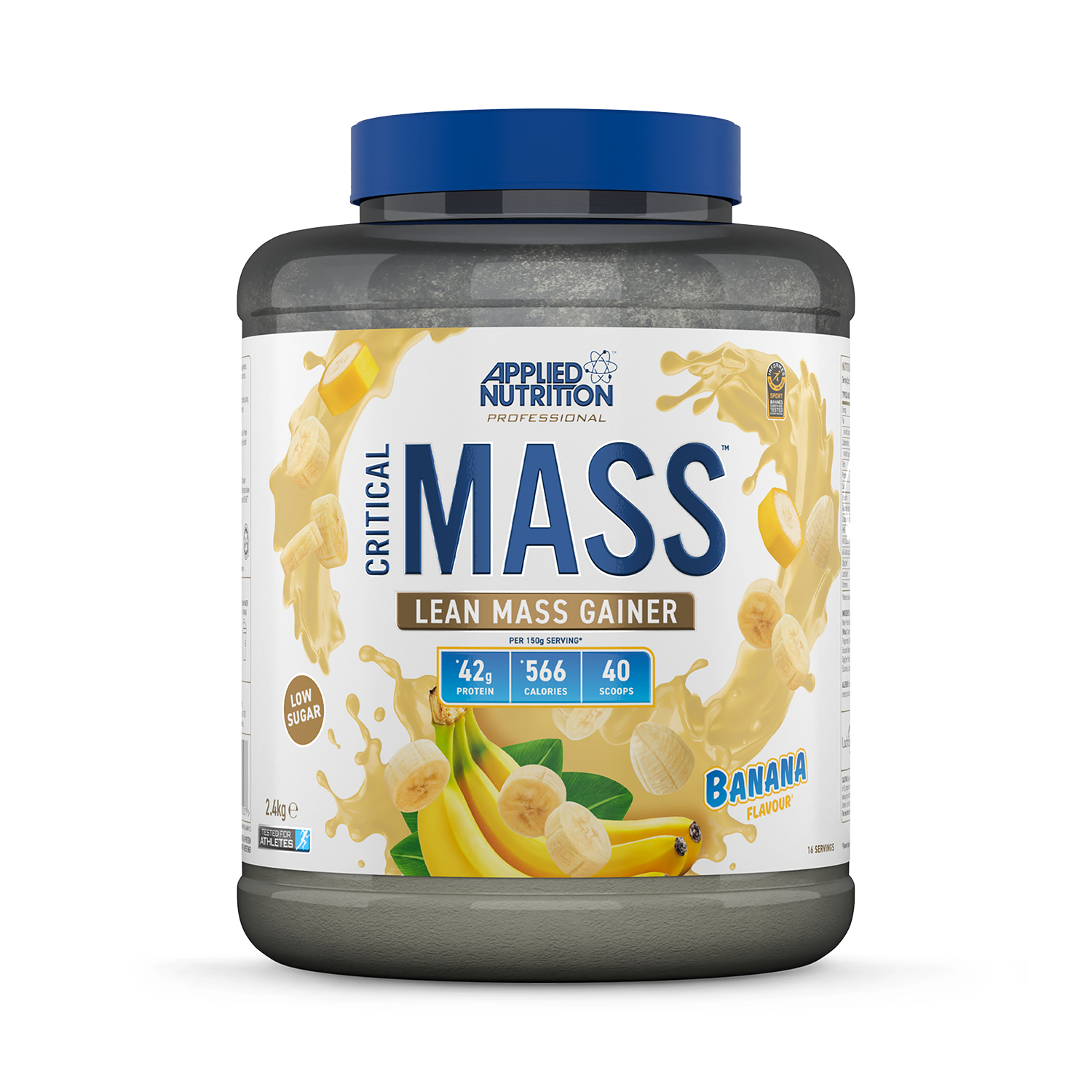 Applied Nutrition Critical Mass Professional Lean Mass Gainer Strawberry 2.4kg (16 Servings) - 999277