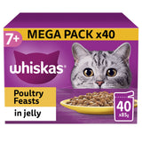 Whiskas Poultry Feast cat food pouches 40x85g (British brand)