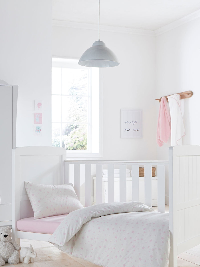 Silentnight Grey Star Cot Bed Duvet Set (British brand)