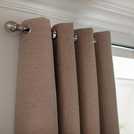 Habitat Chenille Eyelet Curtains in Oatmeal, 168x183cm, UK version