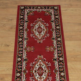 Homemaker Traditional Red Cut Pile Runner - 67x200cm