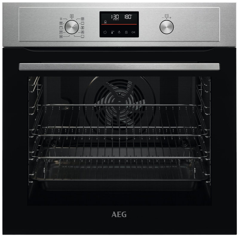 AEG built-in single electric oven stainless steel 72 litre - British product