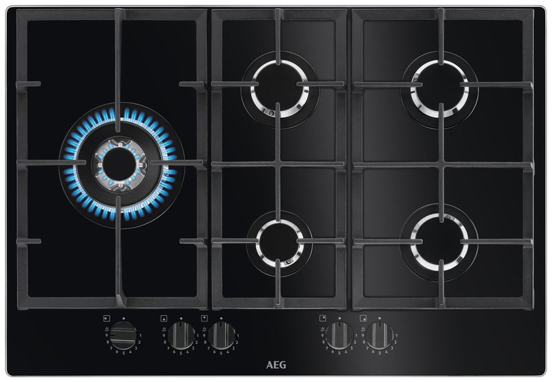 AEG Black Electric Gas Hob 74cm x 51cm - British product