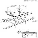 AEG HKB75820NB Electric Gas Hob - Black