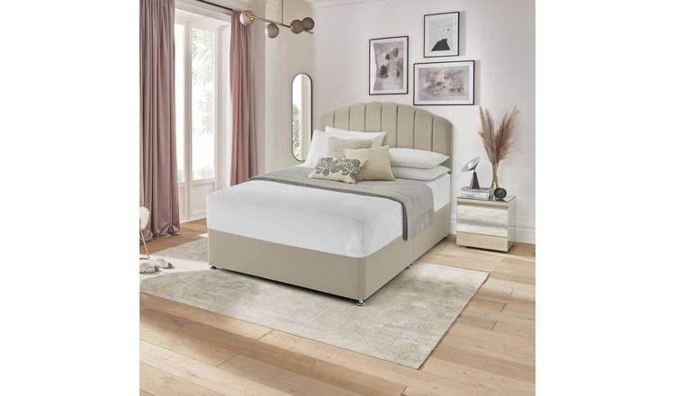 Silentnight Small Double Divan Bed Base - Sandstone