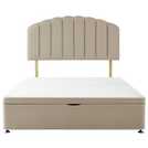 Silentnight Kingsize Half Ottoman Divan Bed in Sandstone (British brand)