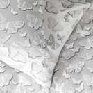 Argos Home Shadow Butterflies Grey duvet cover set king size - British product