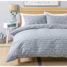 Habitat Stockholm Stripe Blue & White bedding set for double bed, UK version