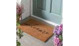 Habitat Welcome Natural & Black Short Pile Doormat 60x40cm