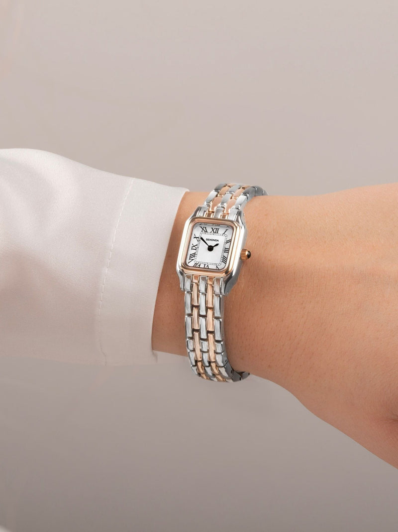 Sekonda Gold Monica Alloy Bracelet Watch 20mm case (British brand)