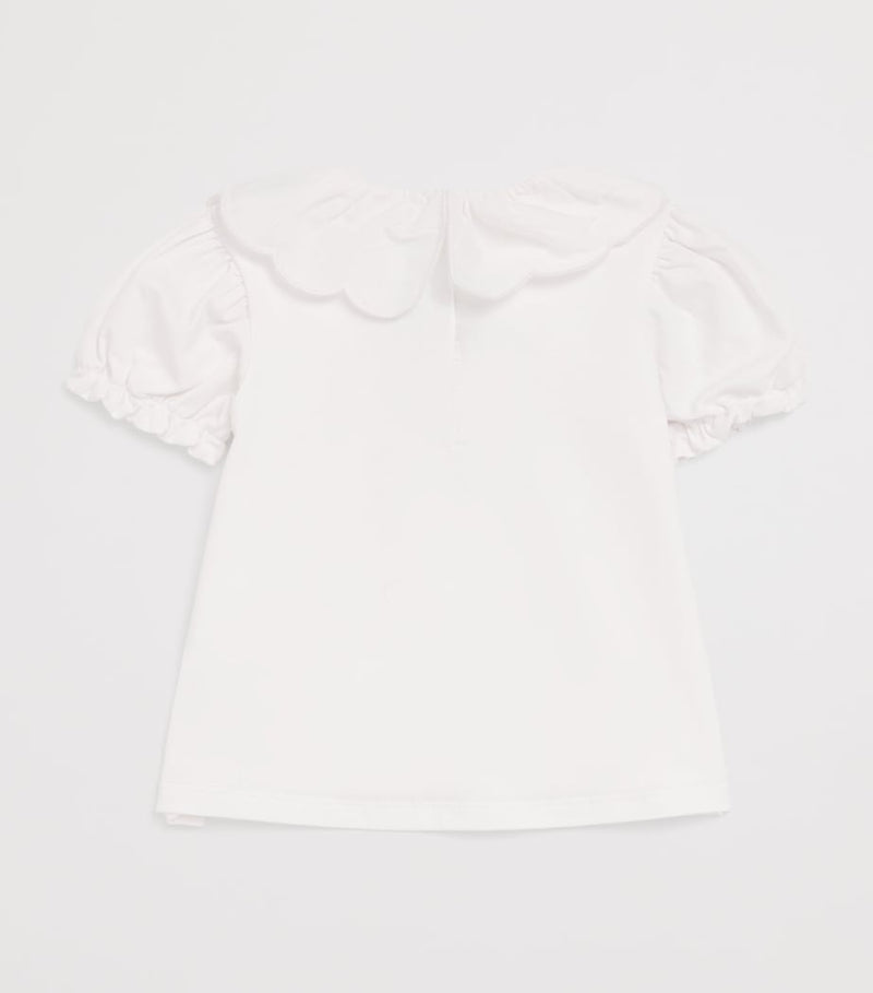 Tartine et Chocolat children's floral embroidered blouse (British brand)