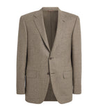 Regular Fit Virgin Wool Overcoat with Notched Lapels