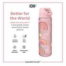 Ion8 Rainbow Pink water bottle 500ml, UK version
